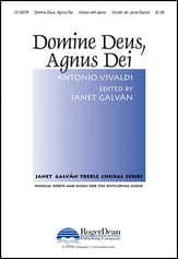 Domine Deus, Agnus Dei Unison choral sheet music cover